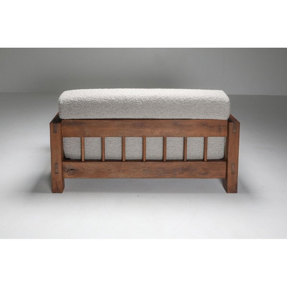 Image 1 of Vintage Rustieke 2-plaats Primitieve Sofa in Bouclé 1960