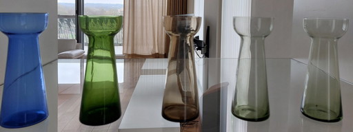 5 Oude Hyacintenvazen Bloembollenglazen