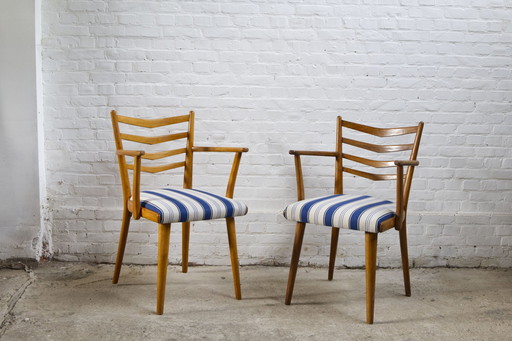 2X Thonet fauteuils, jaren 1960