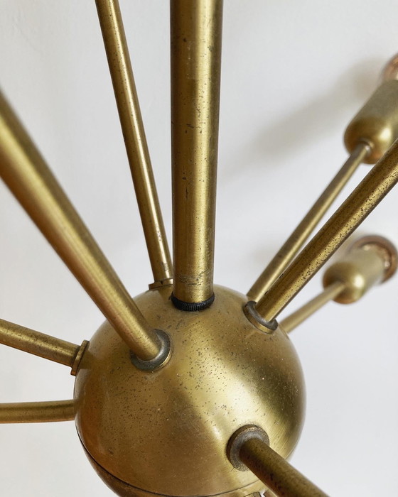 Image 1 of Vintage messing Sputnik hanglamp