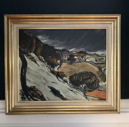 Olieverfschilderij "Neige Fondue À L'Estaque" Reproductie