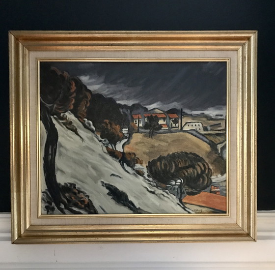 Image 1 of Olieverfschilderij "Neige Fondue À L'Estaque" Reproductie