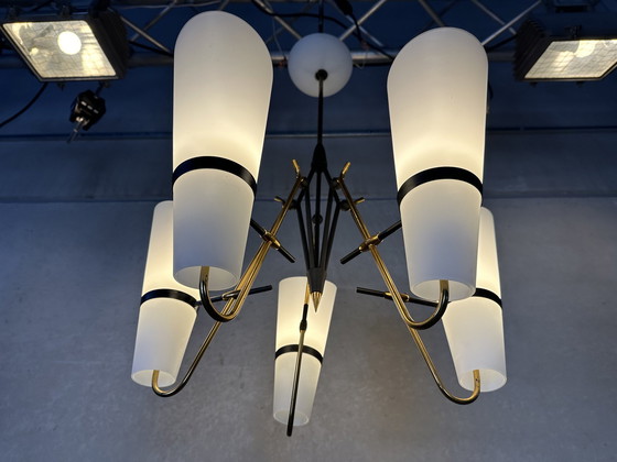 Image 1 of Vintage 1950’S Hanglamp - Opaline