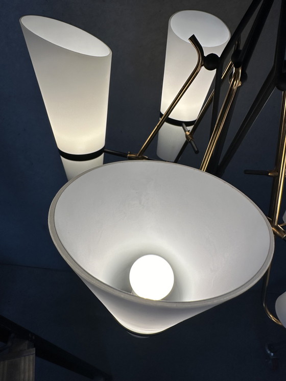 Image 1 of Vintage 1950’S Hanglamp - Opaline