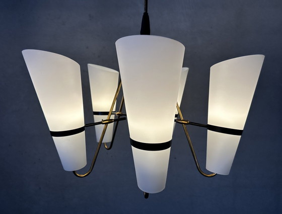 Image 1 of Vintage 1950’S Hanglamp - Opaline