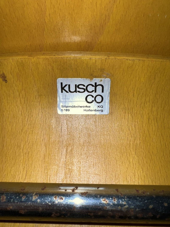 Image 1 of 8x Kusch Co Vintage School Stoelen