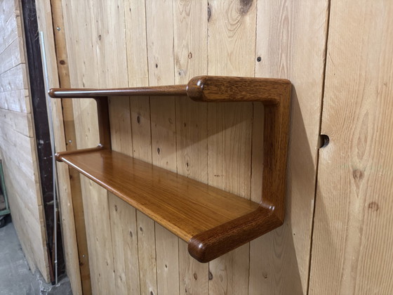 Image 1 of Mid Century Teakhouten Wandplank van Poul Cadovius voor Cado, 1970