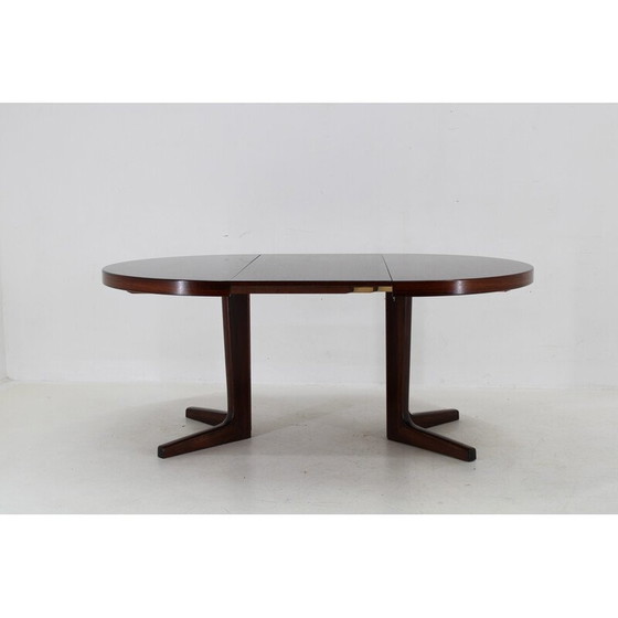 Image 1 of Vintage Deense ronde houten uitschuifbare tafel, 1960