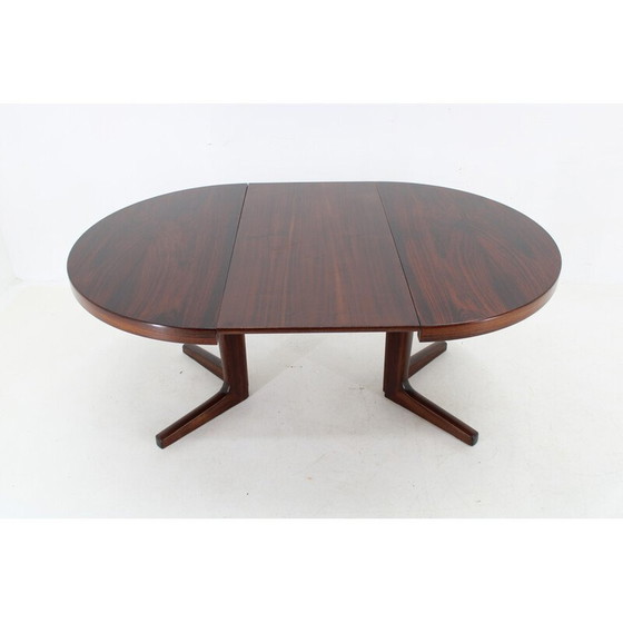 Image 1 of Vintage Deense ronde houten uitschuifbare tafel, 1960