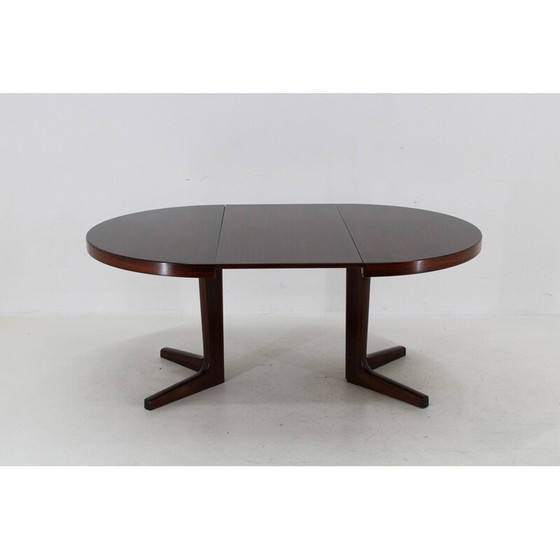 Image 1 of Vintage Deense ronde houten uitschuifbare tafel, 1960