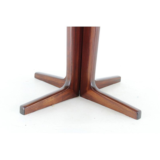 Image 1 of Vintage Deense ronde houten uitschuifbare tafel, 1960