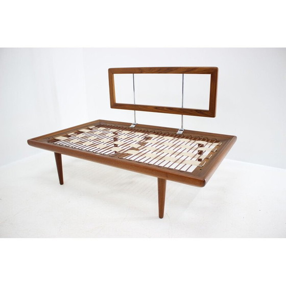 Image 1 of Paar mid century teakhouten Deense banken voor Fredericia Stolefabrik - jaren 1960