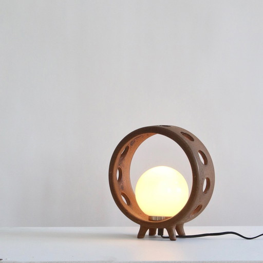 Primitieve Terracotta Lamp