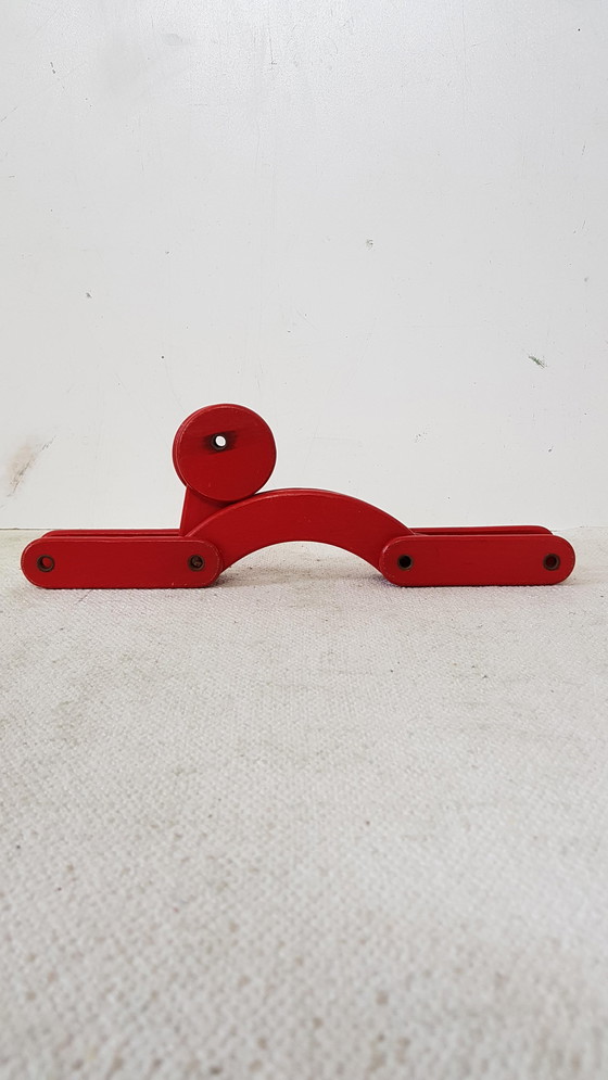 Image 1 of Vintage opvouwbaar houten hondje