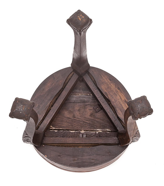 Image 1 of Massief Macassar Ebbenhout Houder, 1900