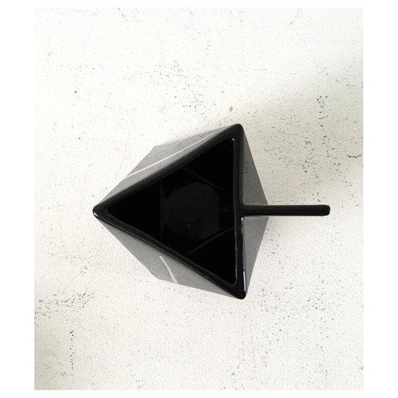 Image 1 of Vintage zilveren kubusvormig theeservies, 1980