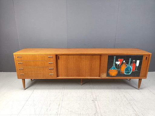 Mid Century Belgisch Dressoir, 1960S