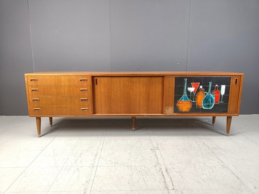 Mid Century Belgisch Dressoir, 1960S