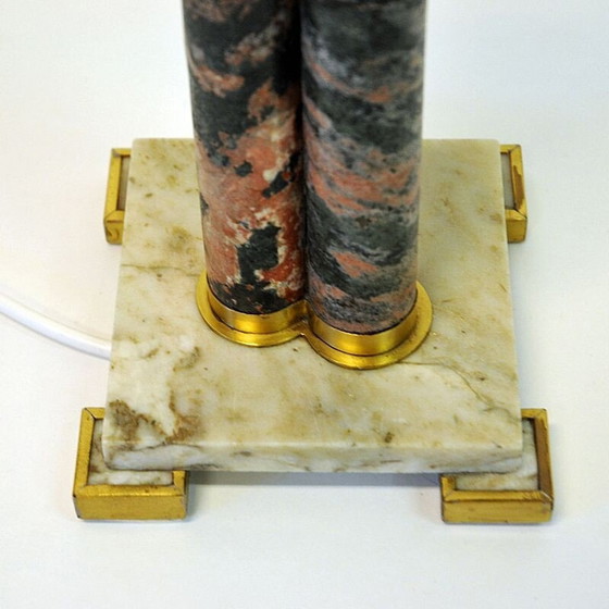 Image 1 of Scandinavische vintage lamp in granieten steengoed, 1970