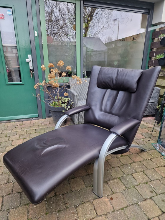 Image 1 of Vintage Wk Wohnen Spot 698 Lederen Design Fauteuil