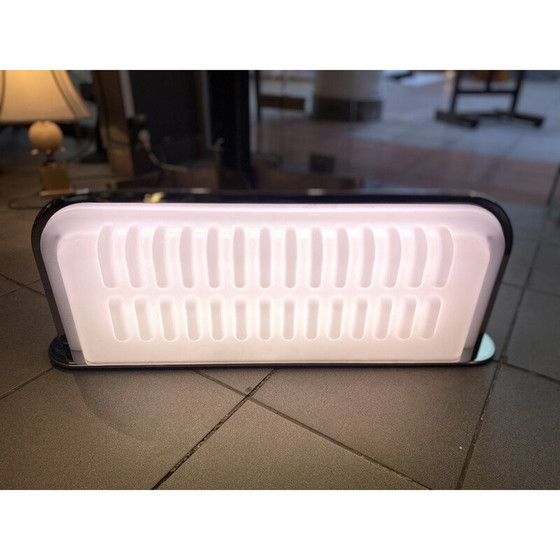 Image 1 of Paar vintage lampen "Elledue glasvezel" van Ettore Sottsass voor Poltronova, 1970