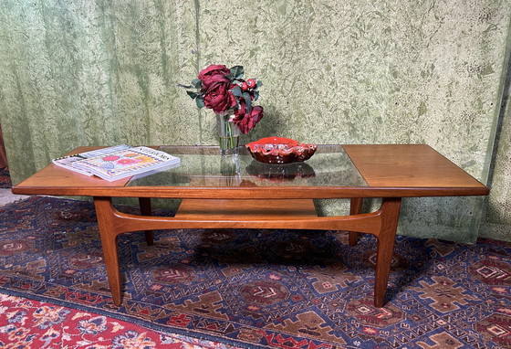 Image 1 of Mid century retro vintage teak Fresco Salontafel "MAD Men" 1960