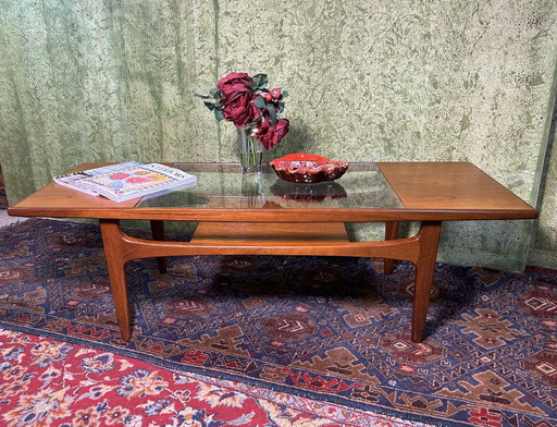 Mid century retro vintage teak Fresco Salontafel "MAD Men" 1960