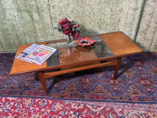 Mid century retro vintage teak Fresco Salontafel "MAD Men" 1960