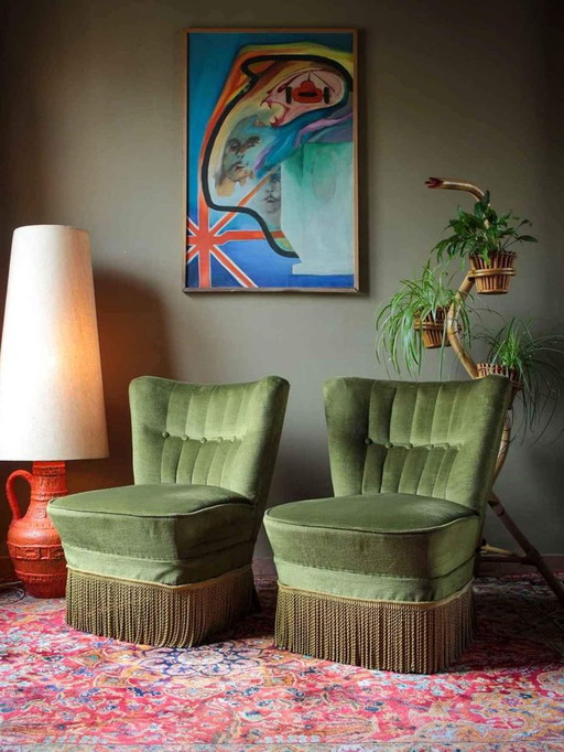 2x Vintage cocktail zeteltjes