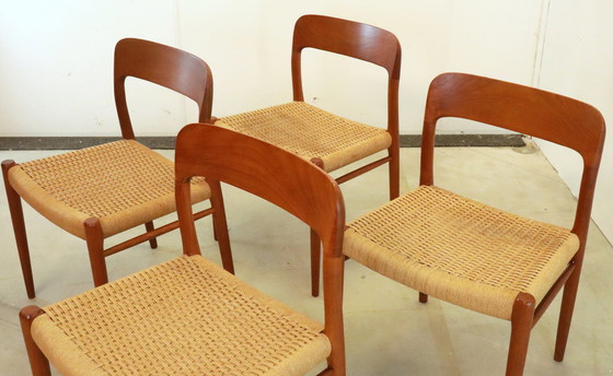 Image 1 of 4x Niels O Möller model 77 eetkamerstoelen