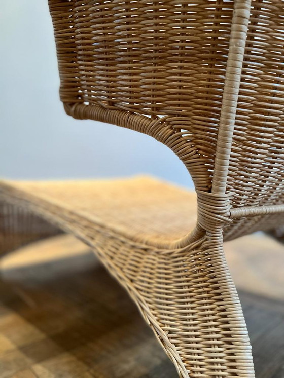 Image 1 of Ikea Savo rotan lounge stoel van Monica Mulder