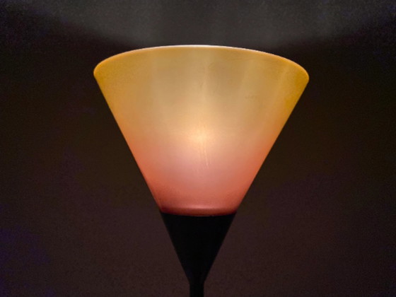 Image 1 of Glazen vintage tafellamp