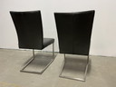 2 Bert plantagie Misty stoelen grijs leer