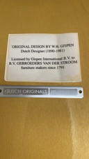 6x Gebr. van der Stroom Dutch Originals Gispen stoel