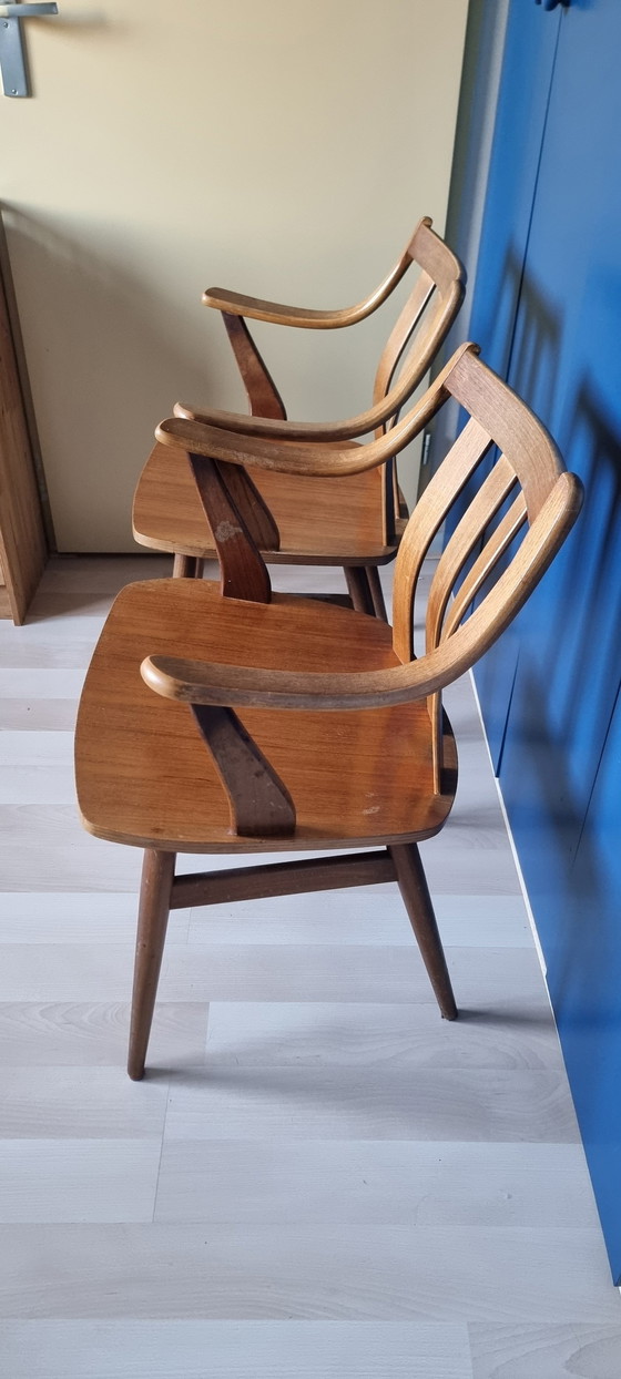 Image 1 of 2x Vintage Groot Landeweer Stoelen