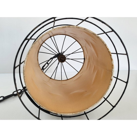 Image 1 of Vintage vogelkooi hanglamp, 1950