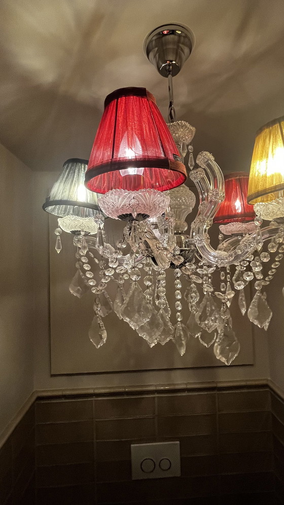 Image 1 of Kristallen Kroonluchter Met 5 Lichtpunten