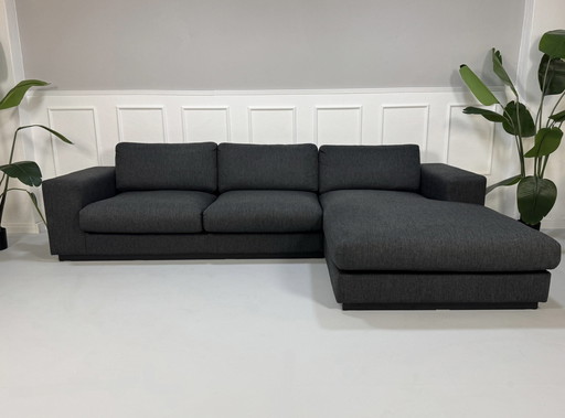 Bolia Sepia Sofa Designer stoffen grijze bank 3 zits + hocker