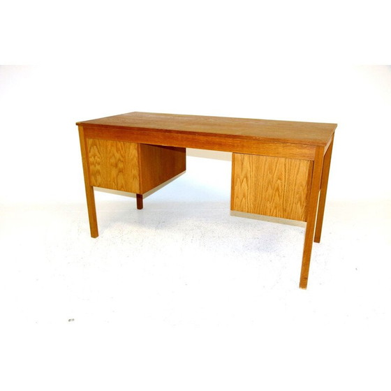 Image 1 of Vintage eikenhouten bureau, Zweden 1960