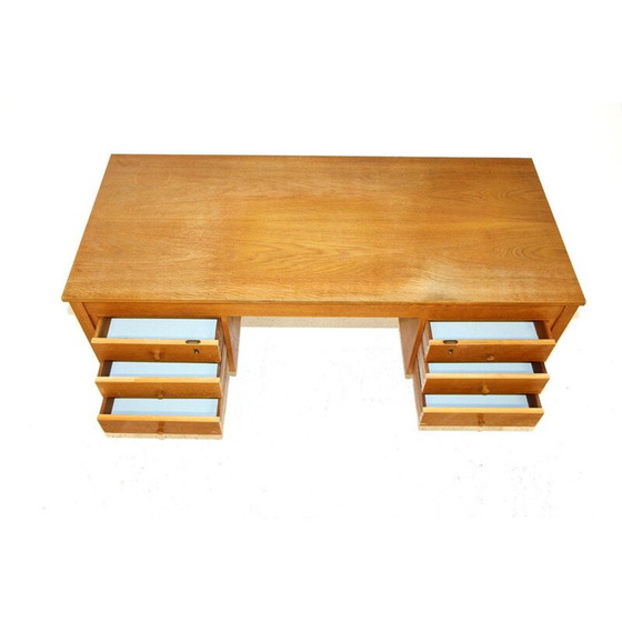 Image 1 of Vintage eikenhouten bureau, Zweden 1960