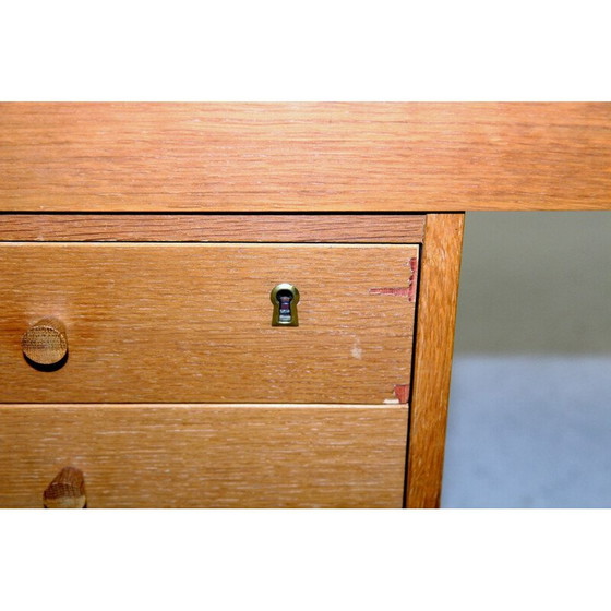 Image 1 of Vintage eikenhouten bureau, Zweden 1960