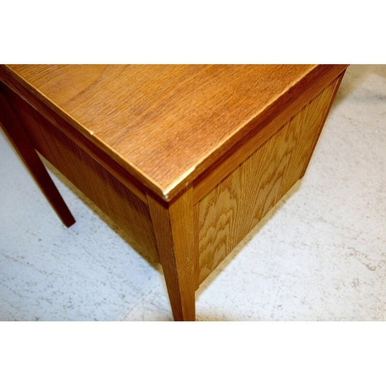 Image 1 of Vintage eikenhouten bureau, Zweden 1960