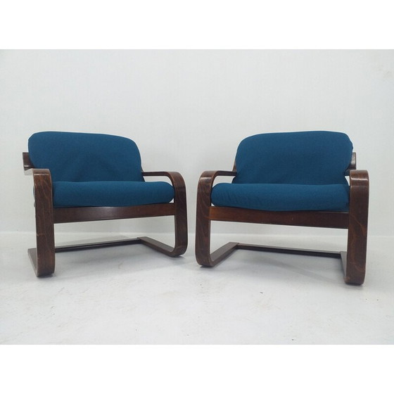 Image 1 of Paar Mid Century Lounge fauteuils Westnofa, Noorwegen 1970