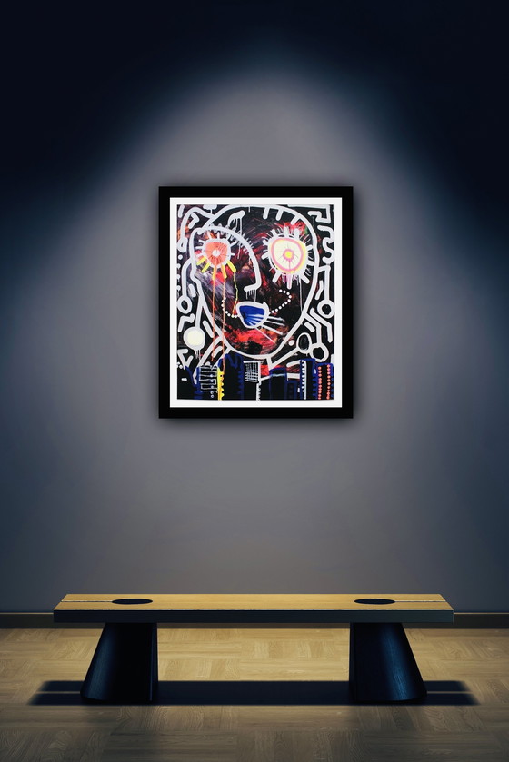 Image 1 of Paul Indrek Kostabi: "Bright Eyes, Gesigneerd, 25/75, 2014".