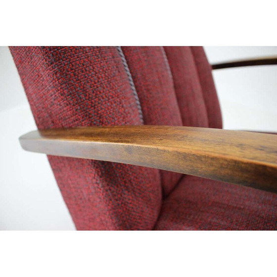 Image 1 of Paar vintage fauteuils van Jindrich Halabala, Tsjecho-Slowakije 1950