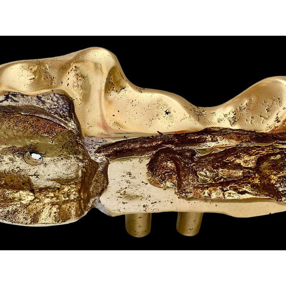 Image 1 of Vintage vergulde klok door David Marshall, Spanje 1960