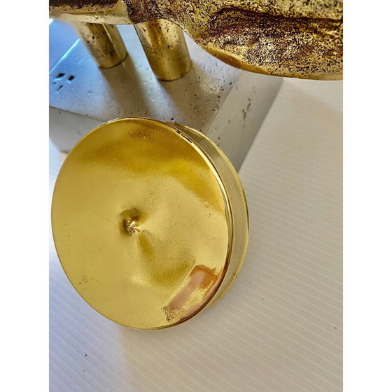 Image 1 of Vintage vergulde klok door David Marshall, Spanje 1960