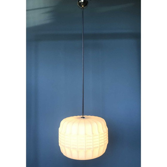 Image 1 of Vintage opaline Origami hanglamp