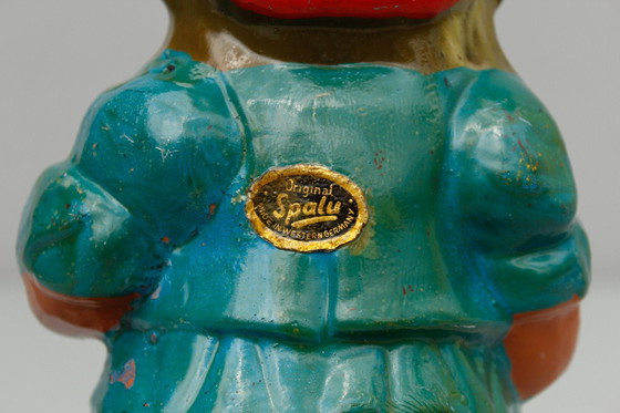 Image 1 of Mid Century tuinkabouter van Clemens Spang, Kabouter met Shawm