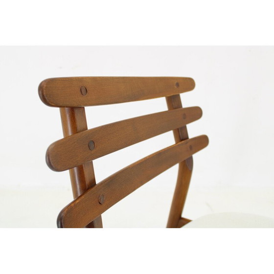 Image 1 of Paar vintage J48 stoelen in eikenhout van Poul M. Volther, Denemarken 1960